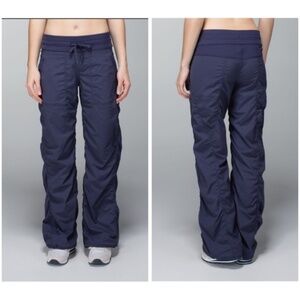 Lululemon Studio Pant II Wide Leg Dark Blue Trouser - Size 14